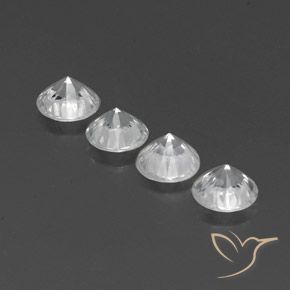 Shop natural 4.18ct クリアホワイト ジルコン gems, ラウンド, from カンボジア at GemSelect. In stock, global shipping!