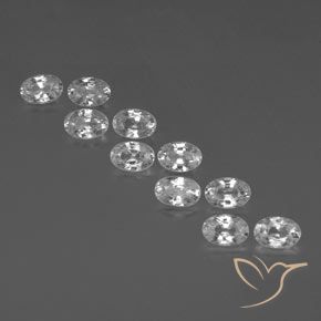 Shop natural 7.70ct クリアホワイト ジルコン gems, 楕円形, from カンボジア at GemSelect. In stock, global shipping!