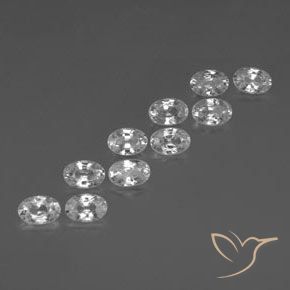 Shop natural 7.70ct クリアホワイト ジルコン gems, 楕円形, from カンボジア at GemSelect. In stock, global shipping!