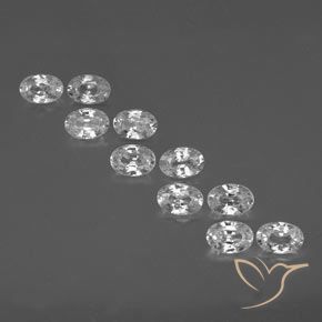 Shop natural 7.44ct クリアホワイト ジルコン gems, 楕円形, from カンボジア at GemSelect. In stock, global shipping!