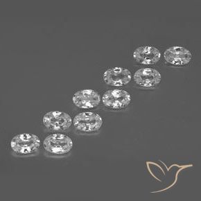 Shop natural 6.81ct クリアホワイト ジルコン gems, 楕円形, from カンボジア at GemSelect. In stock, global shipping!