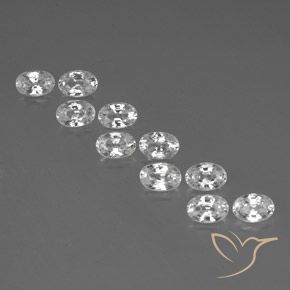Shop natural 7.62ct ホワイト ジルコン gems, 楕円形, from カンボジア at GemSelect. In stock, global shipping!