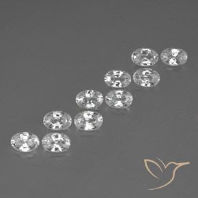 Shop natural 7.62ct ホワイト ジルコン gems, 楕円形, from カンボジア at GemSelect. In stock, global shipping!