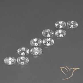 Shop natural 7.92ct ホワイト ジルコン gems, 楕円形, from カンボジア at GemSelect. In stock, global shipping!