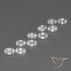 Shop natural 8.29ct ホワイト ジルコン gems, 楕円形, from カンボジア at GemSelect. In stock, global shipping!