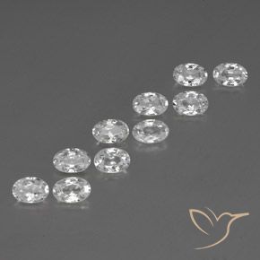 Shop natural 7.04ct ホワイト ジルコン gems, 楕円形, from カンボジア at GemSelect. In stock, global shipping!