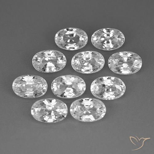 Shop natural 8.03ct クリアホワイト ジルコン gems, 楕円形, from カンボジア at GemSelect. In stock, global shipping!