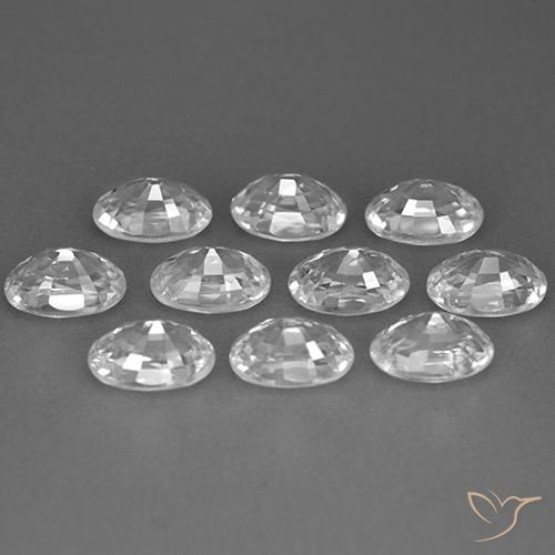 Shop natural 8.03ct クリアホワイト ジルコン gems, 楕円形, from カンボジア at GemSelect. In stock, global shipping!