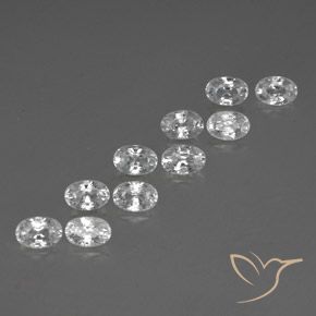 Shop natural 8.09ct ホワイト ジルコン gems, 楕円形, from カンボジア at GemSelect. In stock, global shipping!