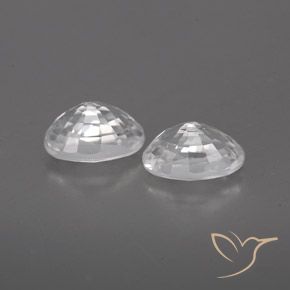 Shop natural 1.79ct ホワイト ジルコン gems, 楕円形, from カンボジア at GemSelect. In stock, global shipping!