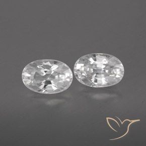 Shop natural 1.70ct ホワイト ジルコン gems, 楕円形, from カンボジア at GemSelect. In stock, global shipping!