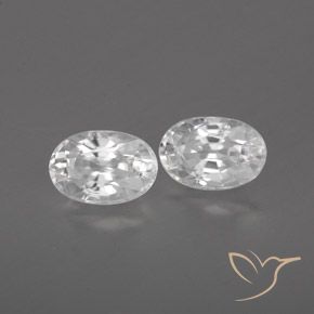 Shop natural 1.67ct ホワイト ジルコン gems, 楕円形, from カンボジア at GemSelect. In stock, global shipping!
