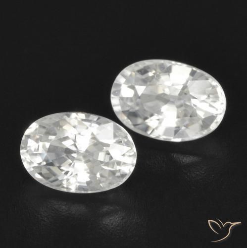 Shop natural 1.66ct ホワイト ジルコン gems, 楕円形, from カンボジア at GemSelect. In stock, global shipping!