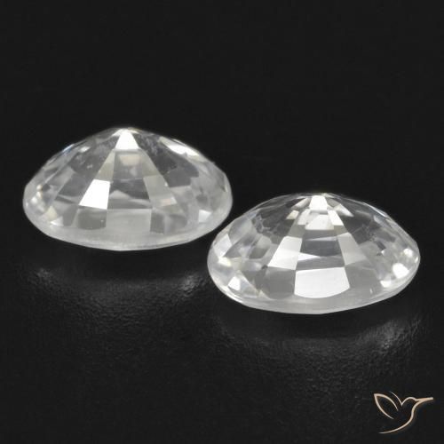 Shop natural 1.66ct ホワイト ジルコン gems, 楕円形, from カンボジア at GemSelect. In stock, global shipping!