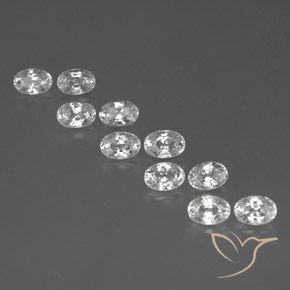 Shop natural 8.11ct ホワイト ジルコン gems, 楕円形, from カンボジア at GemSelect. In stock, global shipping!