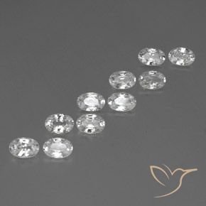 Shop natural 6.80ct ホワイト ジルコン gems, 楕円形, from カンボジア at GemSelect. In stock, global shipping!