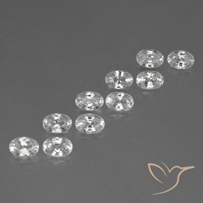 Shop natural 8.12ct ホワイト ジルコン gems, 楕円形, from カンボジア at GemSelect. In stock, global shipping!