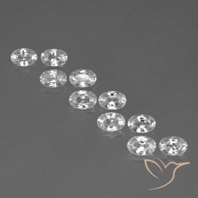 Shop natural 7.74ct ホワイト ジルコン gems, 楕円形, from カンボジア at GemSelect. In stock, global shipping!