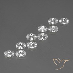 Shop natural 7.74ct ホワイト ジルコン gems, 楕円形, from カンボジア at GemSelect. In stock, global shipping!