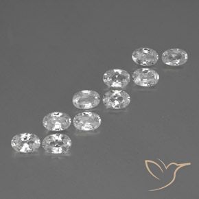 Shop natural 7.14ct ホワイト ジルコン gems, 楕円形, from カンボジア at GemSelect. In stock, global shipping!
