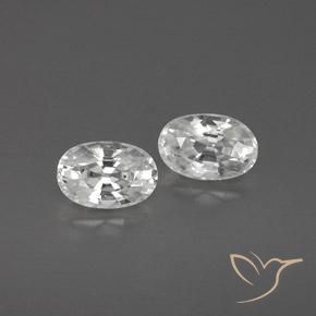 Shop natural 1.61ct ホワイト ジルコン gems, 楕円形, from カンボジア at GemSelect. In stock, global shipping!