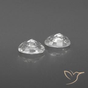 Shop natural 1.61ct ホワイト ジルコン gems, 楕円形, from カンボジア at GemSelect. In stock, global shipping!