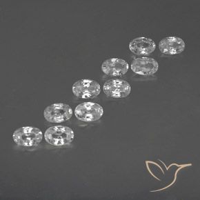 Shop natural 7.43ct ホワイト ジルコン gems, 楕円形, from カンボジア at GemSelect. In stock, global shipping!