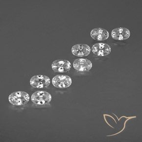 Shop natural 8.15ct ホワイト ジルコン gems, 楕円形, from カンボジア at GemSelect. In stock, global shipping!