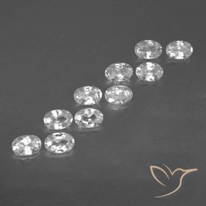 Shop natural 7.16ct ホワイト ジルコン gems, 楕円形, from カンボジア at GemSelect. In stock, global shipping!