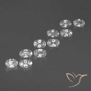 Shop natural 7.34ct ホワイト ジルコン gems, 楕円形, from カンボジア at GemSelect. In stock, global shipping!