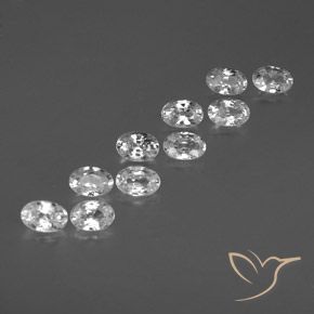Shop natural 7.10ct ホワイト ジルコン gems, 楕円形, from カンボジア at GemSelect. In stock, global shipping!