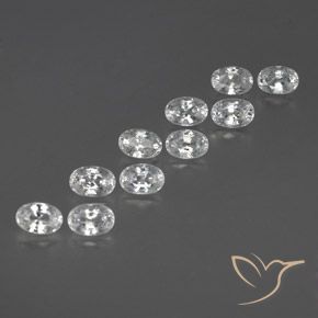 Shop natural 8.67ct ホワイト ジルコン gems, 楕円形, from カンボジア at GemSelect. In stock, global shipping!