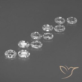 Shop natural 6.59ct ホワイト ジルコン gems, 楕円形, from カンボジア at GemSelect. In stock, global shipping!