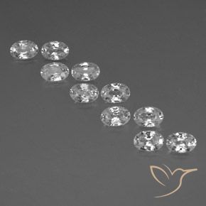 Shop natural 7.60ct ホワイト ジルコン gems, 楕円形, from カンボジア at GemSelect. In stock, global shipping!