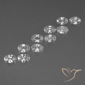 Shop natural 7.60ct ホワイト ジルコン gems, 楕円形, from カンボジア at GemSelect. In stock, global shipping!