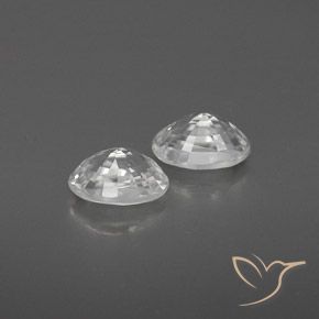 Shop natural 1.69ct ホワイト ジルコン gems, 楕円形, from カンボジア at GemSelect. In stock, global shipping!
