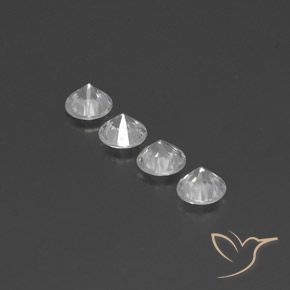 Shop natural 3.80ct ホワイト ジルコン gems, ラウンド, from カンボジア at GemSelect. In stock, global shipping!
