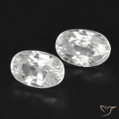 Shop natural 1.74ct ホワイト ジルコン gems, 楕円形, from カンボジア at GemSelect. In stock, global shipping!