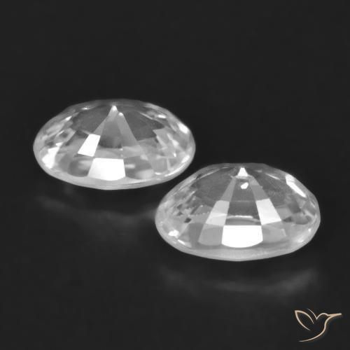 Shop natural 1.66ct ホワイト ジルコン gems, 楕円形, from カンボジア at GemSelect. In stock, global shipping!