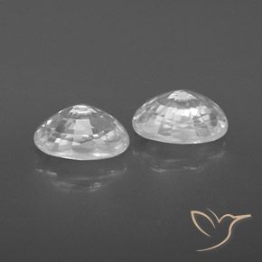 Shop natural 1.76ct ホワイト ジルコン gems, 楕円形, from カンボジア at GemSelect. In stock, global shipping!