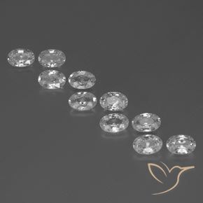 Shop natural 6.91ct ホワイト ジルコン gems, 楕円形, from カンボジア at GemSelect. In stock, global shipping!