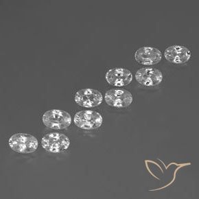 Shop natural 7.90ct ホワイト ジルコン gems, 楕円形, from カンボジア at GemSelect. In stock, global shipping!