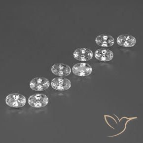 Shop natural 8.29ct ホワイト ジルコン gems, 楕円形, from カンボジア at GemSelect. In stock, global shipping!