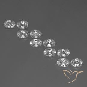 Shop natural 7.53ct ホワイト ジルコン gems, 楕円形, from カンボジア at GemSelect. In stock, global shipping!