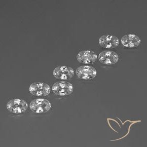 Shop natural 7.53ct ホワイト ジルコン gems, 楕円形, from カンボジア at GemSelect. In stock, global shipping!