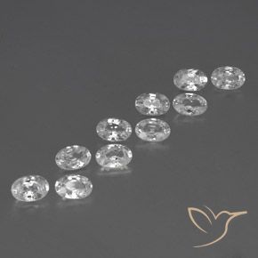 Shop natural 6.87ct ホワイト ジルコン gems, 楕円形, from カンボジア at GemSelect. In stock, global shipping!