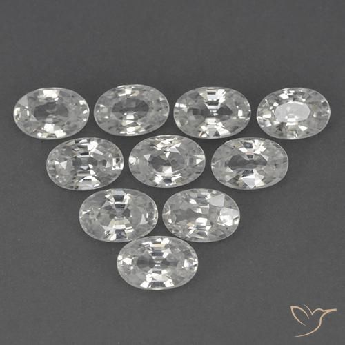 Shop natural 7.21ct クリアホワイト ジルコン gems, 楕円形, from カンボジア at GemSelect. In stock, global shipping!