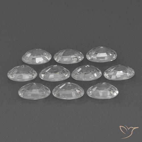 Shop natural 7.21ct クリアホワイト ジルコン gems, 楕円形, from カンボジア at GemSelect. In stock, global shipping!