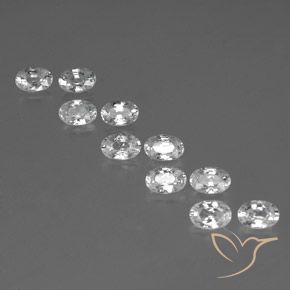 Shop natural 7.34ct ホワイト ジルコン gems, 楕円形, from カンボジア at GemSelect. In stock, global shipping!