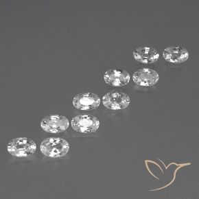 Shop natural 7.34ct ホワイト ジルコン gems, 楕円形, from カンボジア at GemSelect. In stock, global shipping!